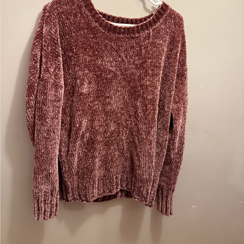 Seven7 Women's Chenille Sweater - Rosewood
